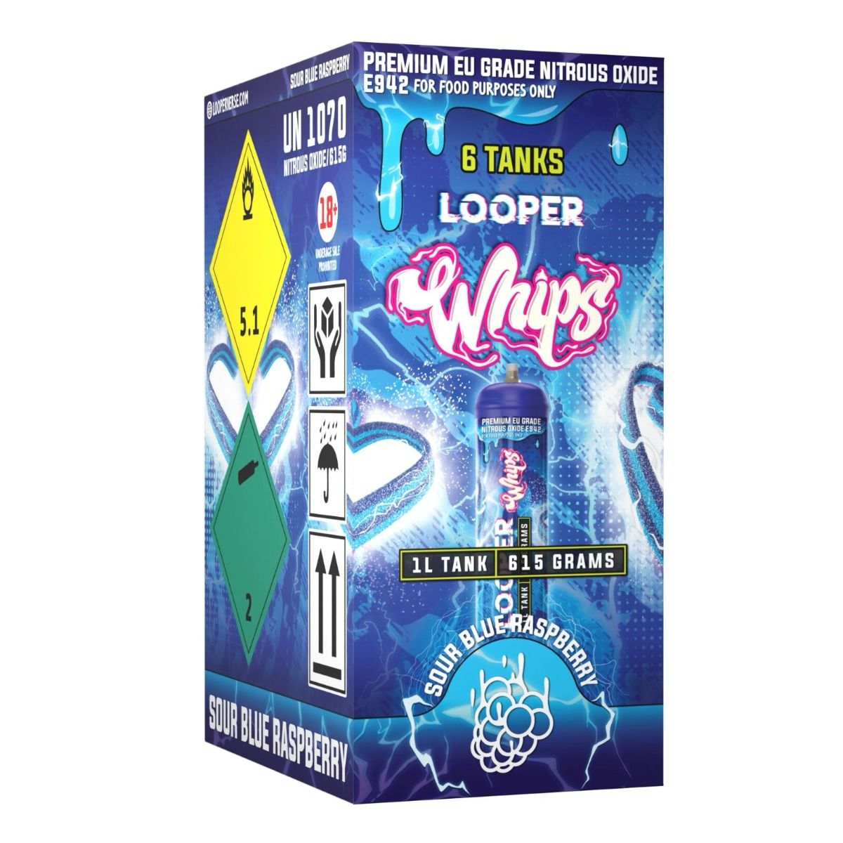 LOOPER 1L Nos Tank (Sour Blue Razz)