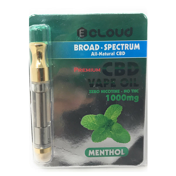 CBD Ecloud Vape Oil Menthol 1000mg