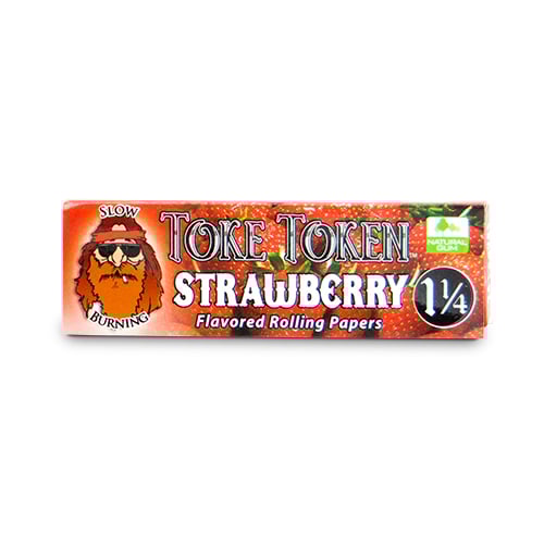 Strawberry Token 1 1/4 rolling papers