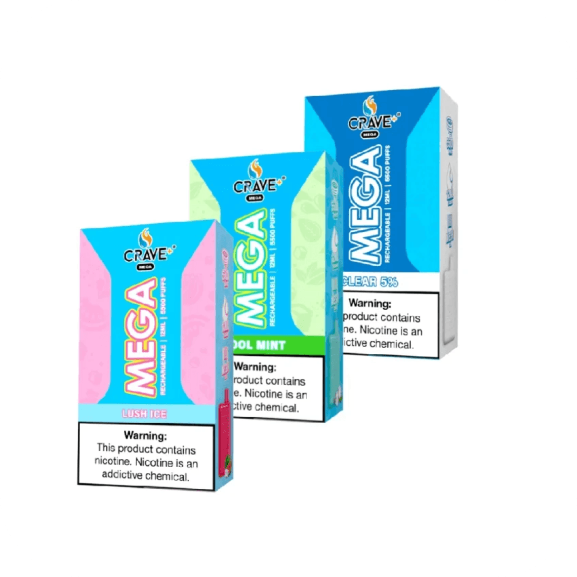 Crave Mega Clear 3% 5500 Puffs