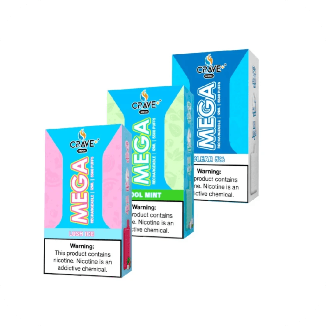 Crave Mega Clear 5% 5500 Puffs