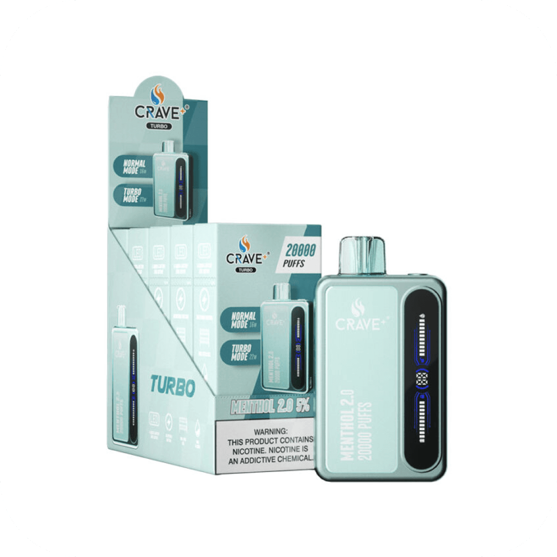 CRAVE TURBO CHILL CLEAR 5% 20k PUFFS