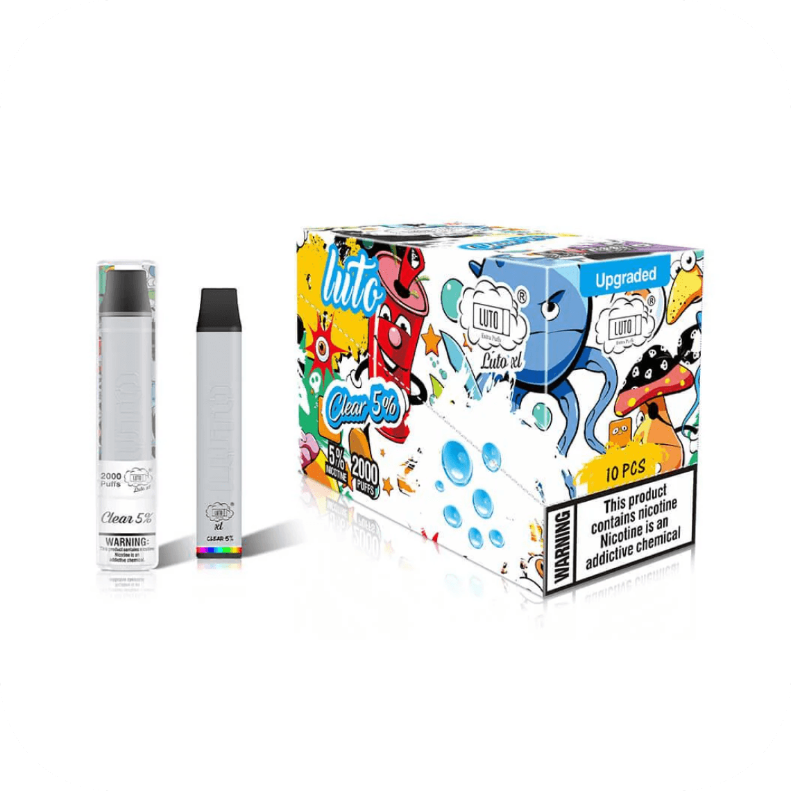 Luto xl Clear 5% 2000 Puffs