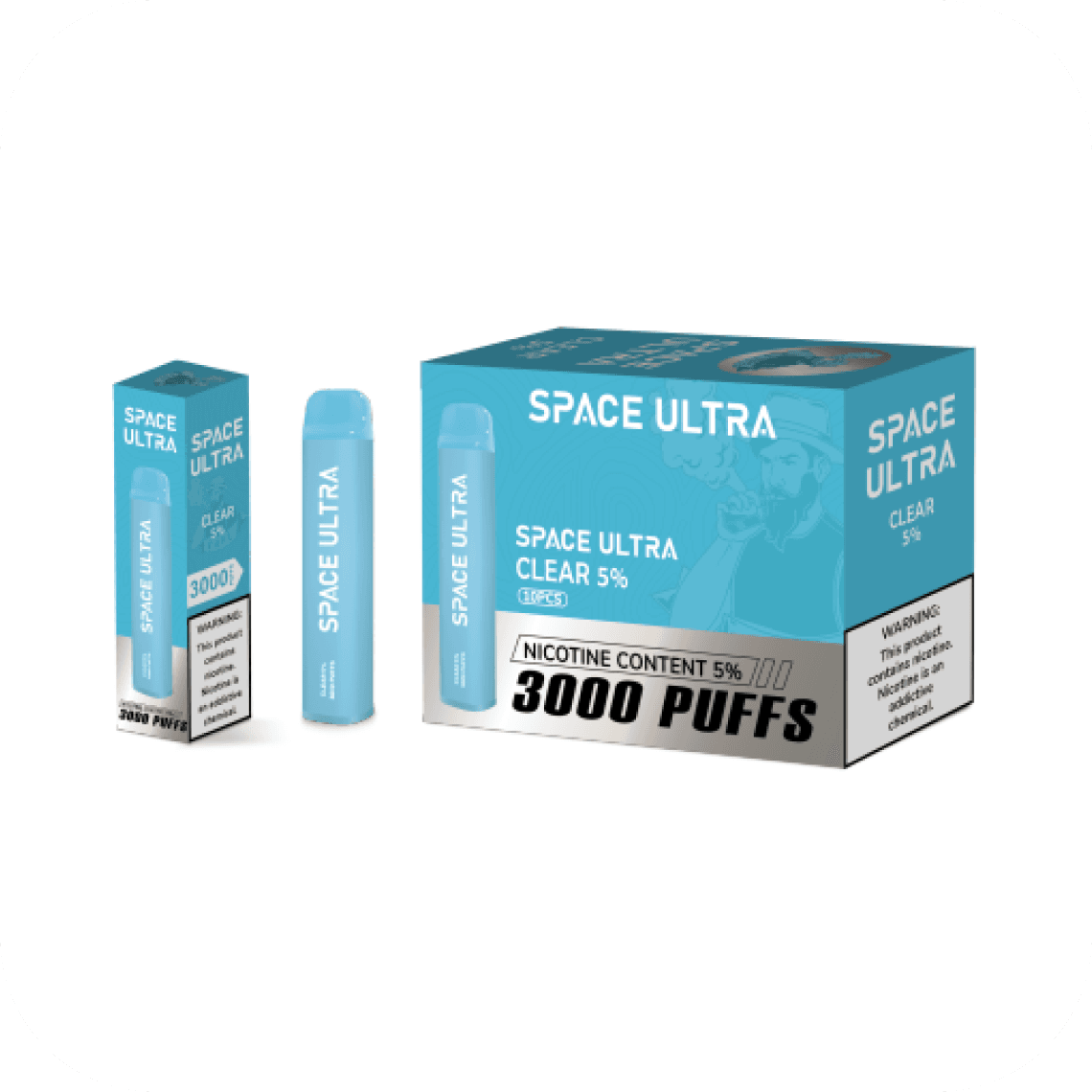 Space Bar Clear 5% 3000 puffs