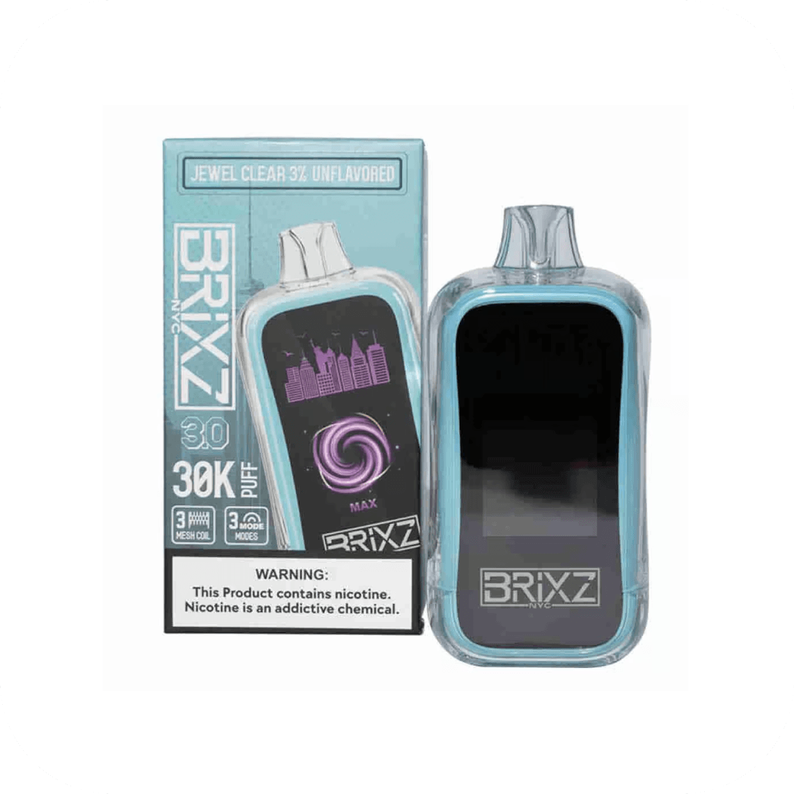BRIXZ 3.0 Jewel Clear 3% 30k Puffs