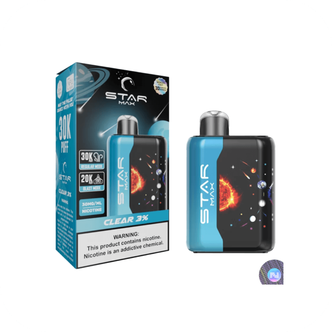 STAR MAX CLASSIC CLEAR 5% 30K PUFFS