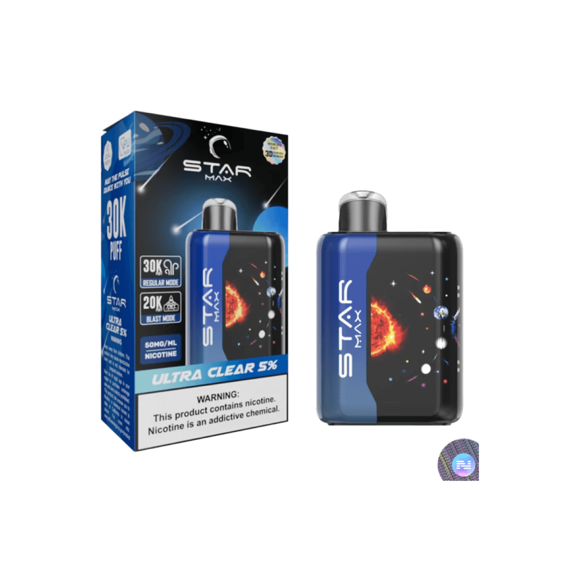 STAR MAX ULTRA CLEAR 5% 30K PUFFS