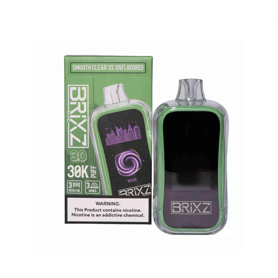 BRIXZ 3.0 Smooth Clear 5% 30k Puffs