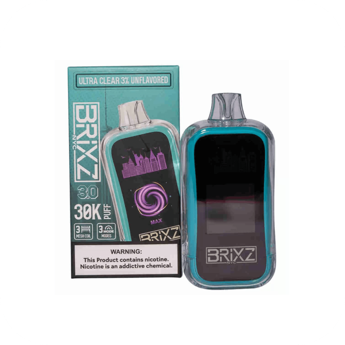 BRIXZ 3.0 Ultra Clear 5% 30k Puffs