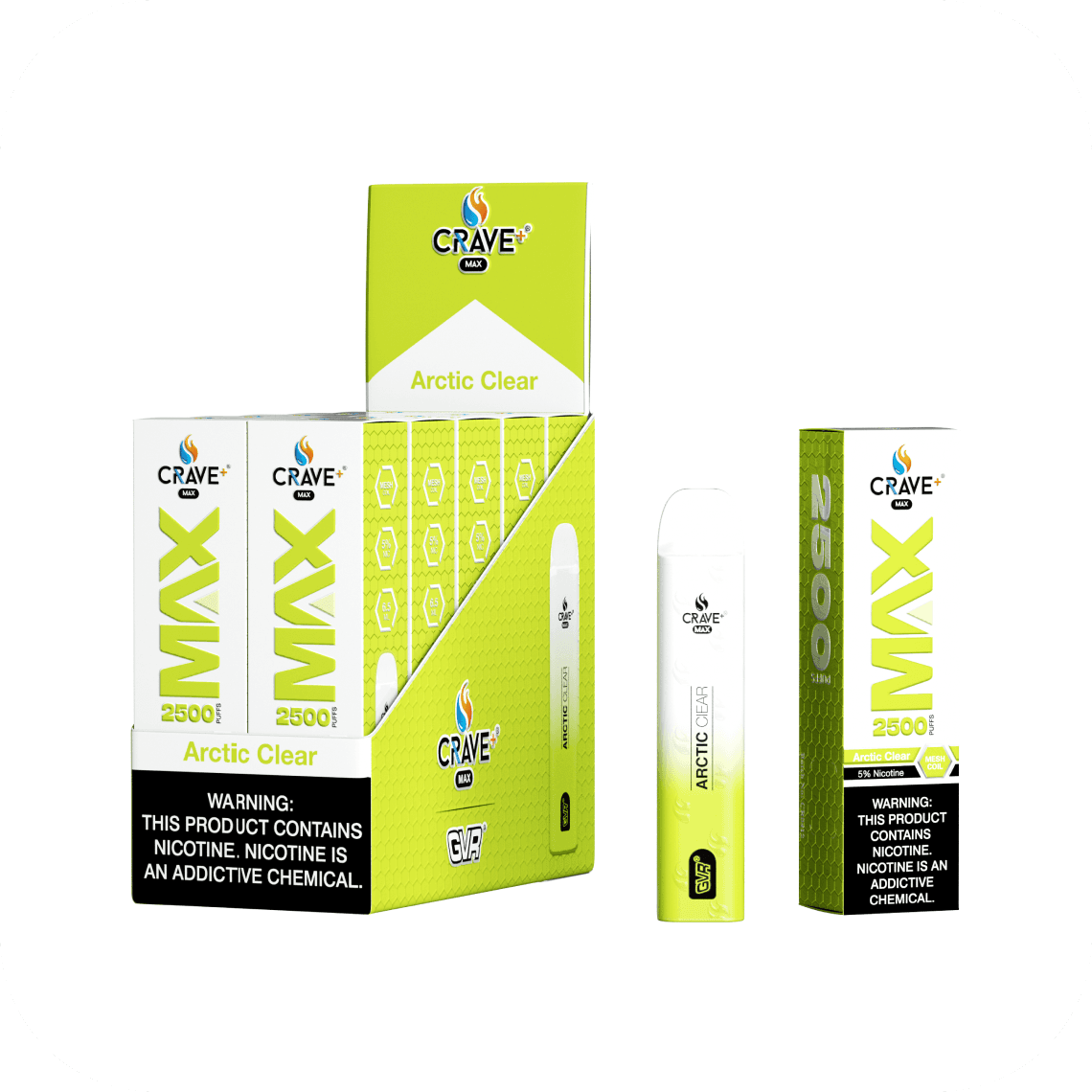 Crave Max Arctic Clear 3% 2500 puffs