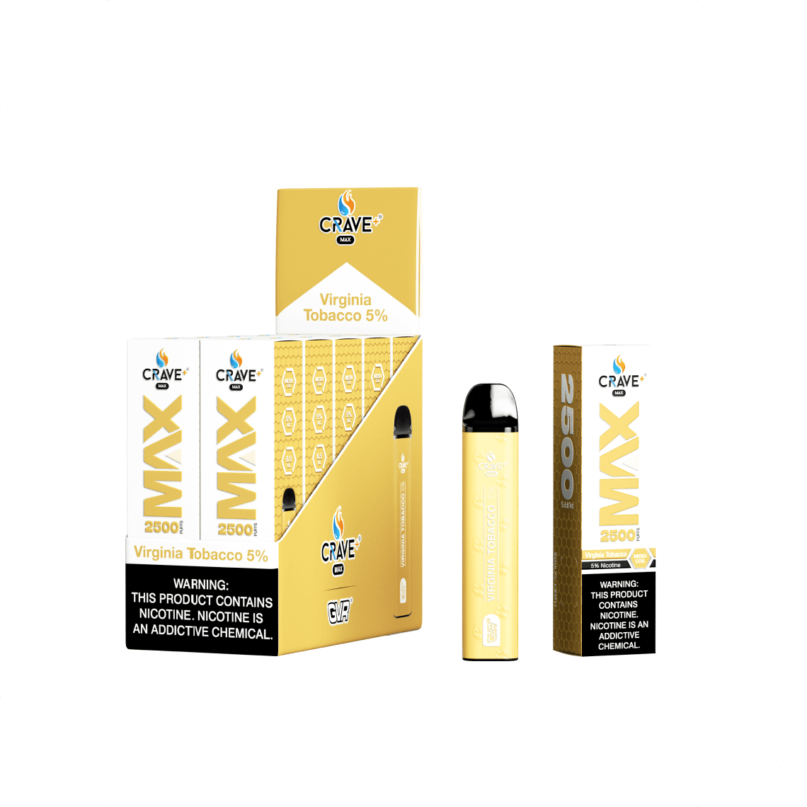 Crave Mega Virginia Tobacco 5% 5500puffs