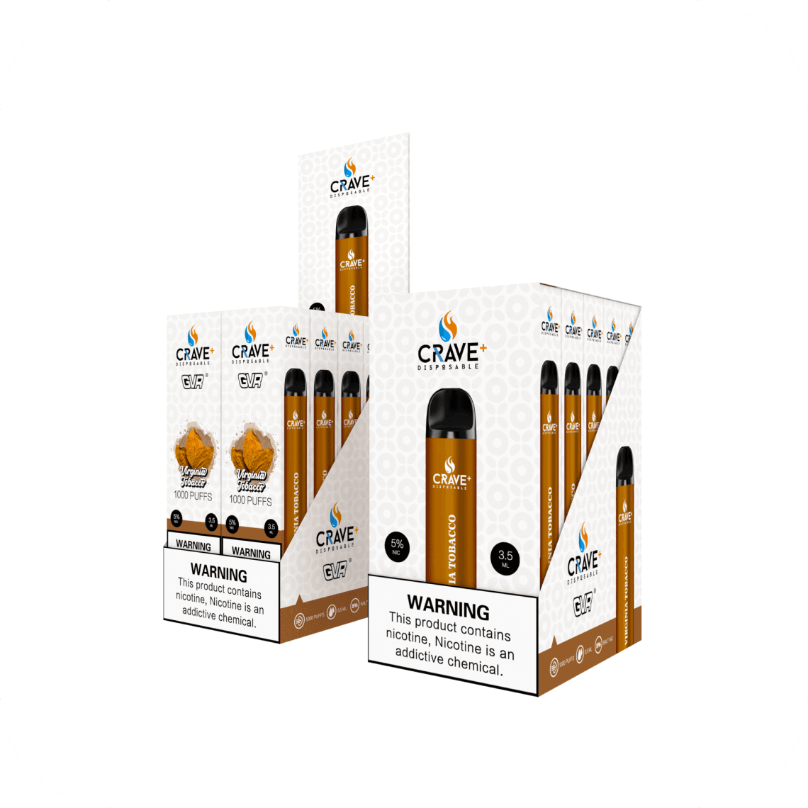 Crave NU VirginiaTobacco 3% 2500 puffs