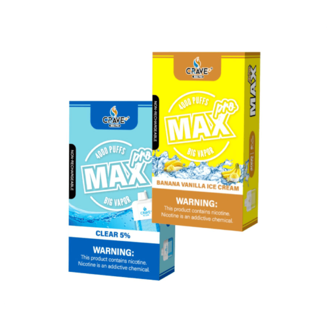 Crave Max 4000 PUFFS MAX UltraClear 3%