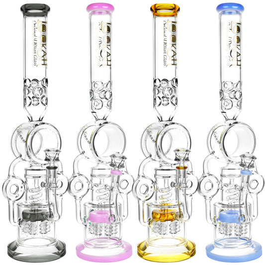 10" Recycler Long Water Glass Pipe - Gre