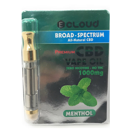 CBD Ecloud Vape Oil Menthol 1000mg