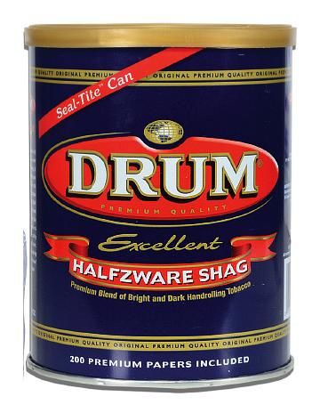 DRUM Halfzware Shag Tobacco 5oz